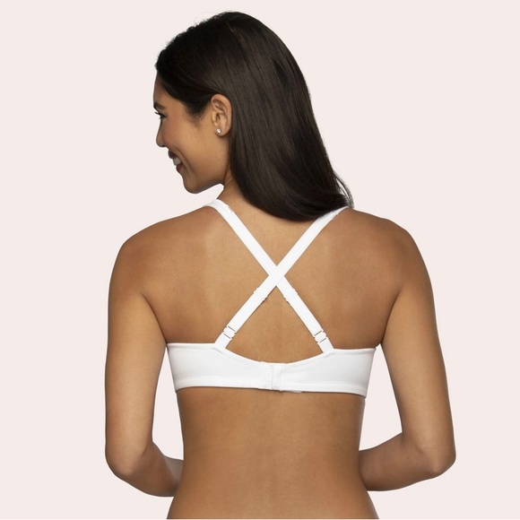 Vanity Fair BODY CARESS® Full Coverage Wireless Bra - White 36 DD - Picture 4 of 4